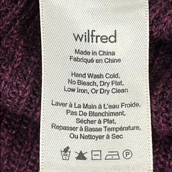 Aritzia Wilfred Palmier Wool Sleeveless Knitted Top Tunic Sweater in Burgundy XS - Picture 9 of 10